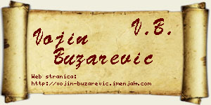 Vojin Buzarević vizit kartica